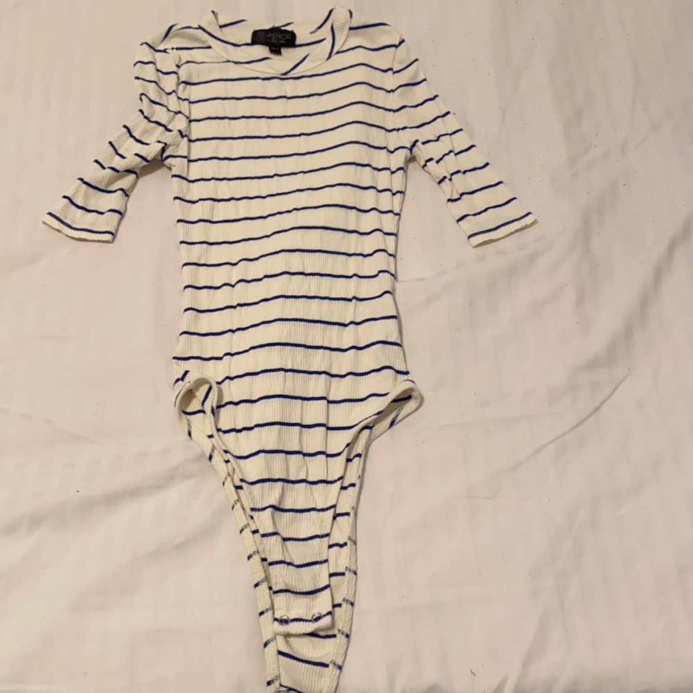Top shop short strips shirt